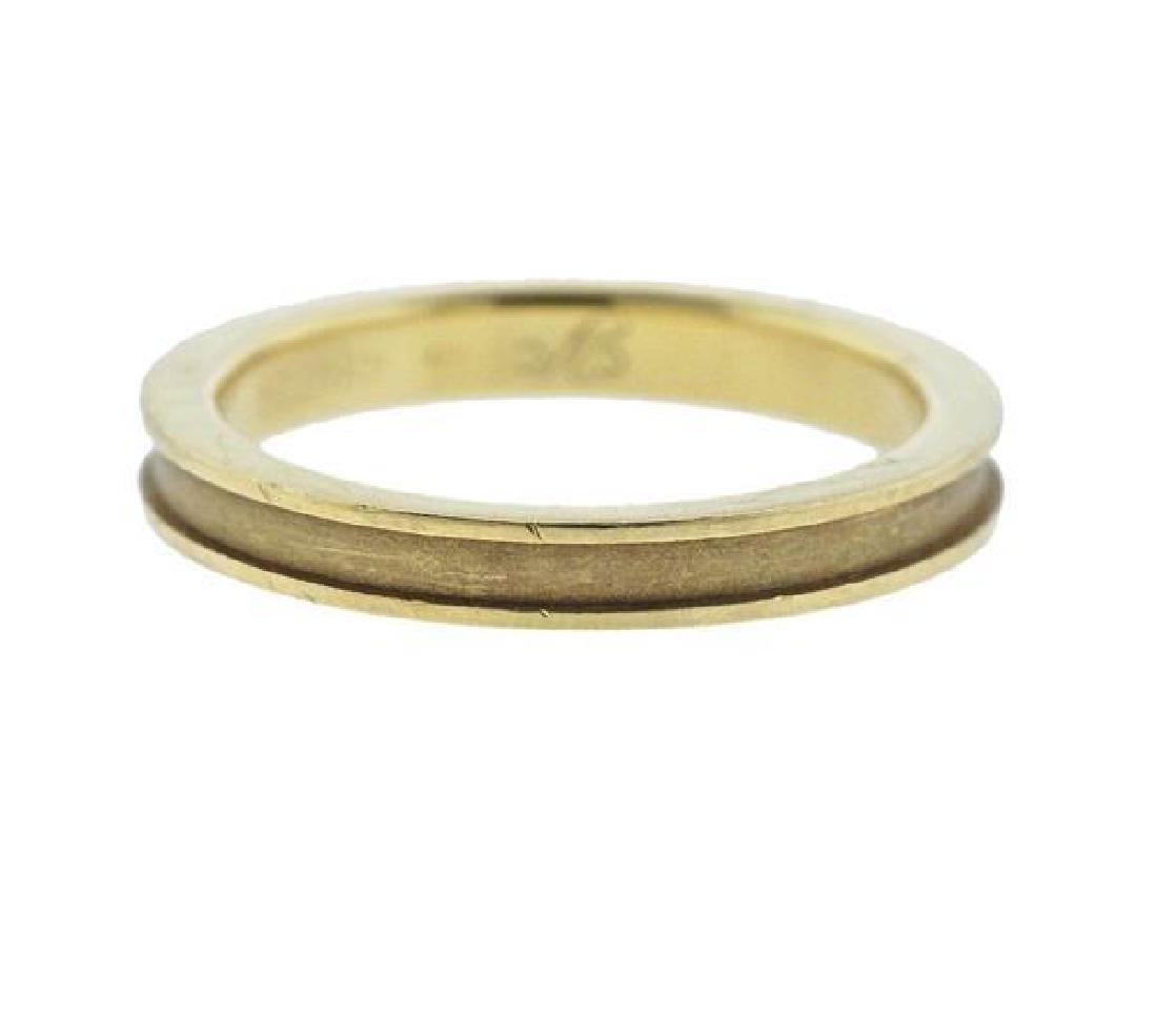 Carrera Y Carrera 18k Gold Wedding Band Ring: METAL: 18K yellow gold. MEASUREMENTS: Ring size - 9, ring is 3.1mm wide (minor dings along ring edges from normal previous wear). MARKED: CyC mark, 484724, 750. WEIGHT: 5.9 grams. Gemstones have not b