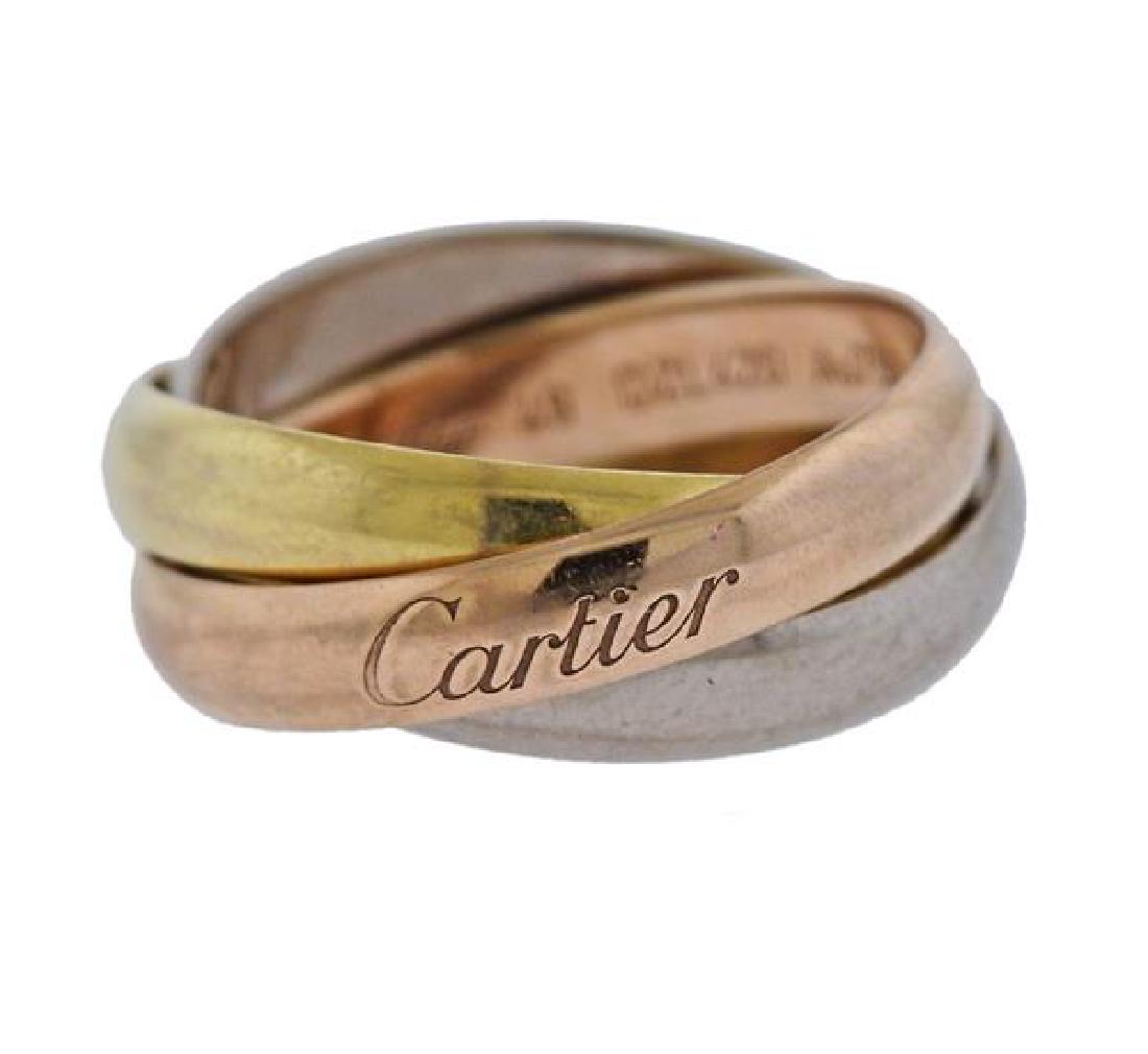 Cartier Trinity 18K Tri Color Gold Ring (1 of 3)