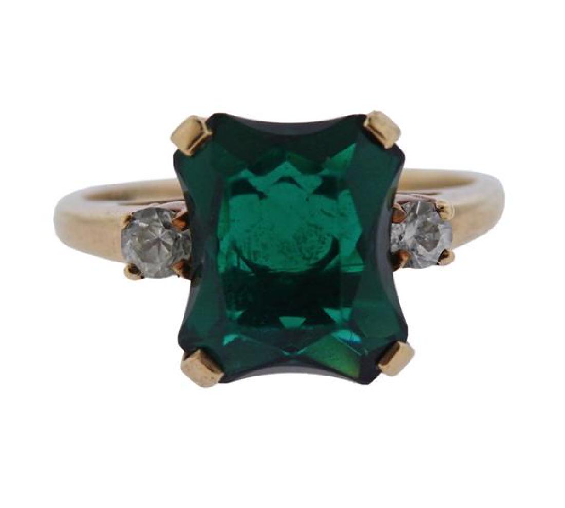 10k Gold Color Stone Ring (1 of 3)