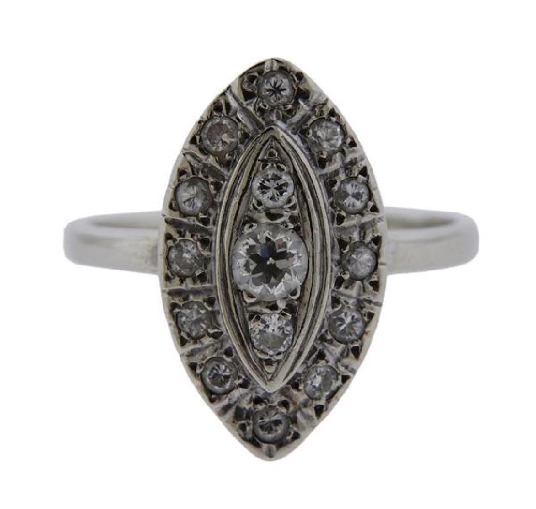 Antique 14k Gold Diamond Ring (1 of 3)
