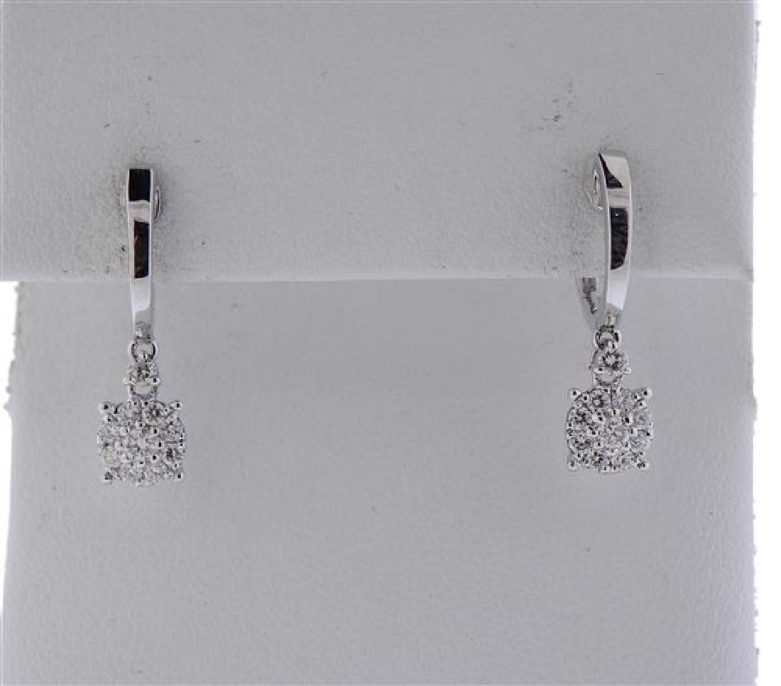 18k Gold Diamond Dangle Earrings (1 of 3)