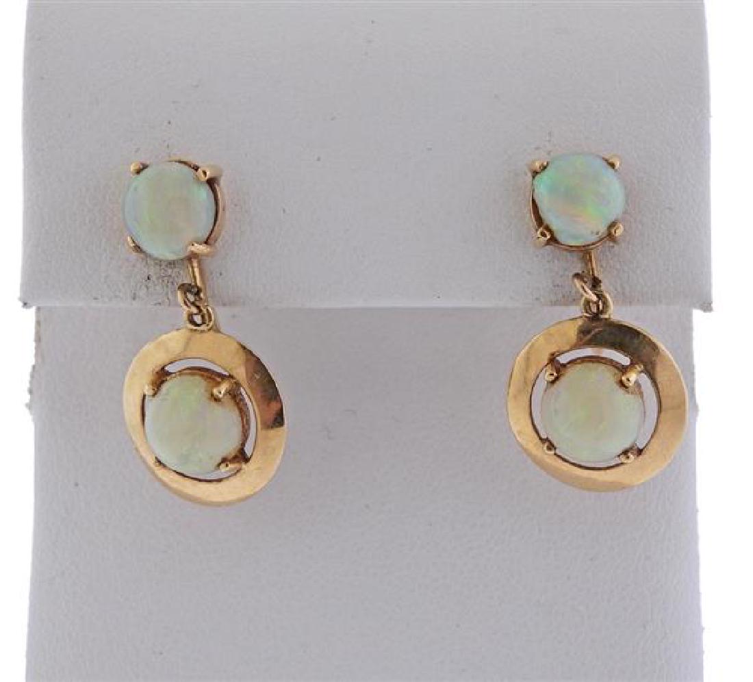 14K Gold Opal Drop Earrings (1 of 3)