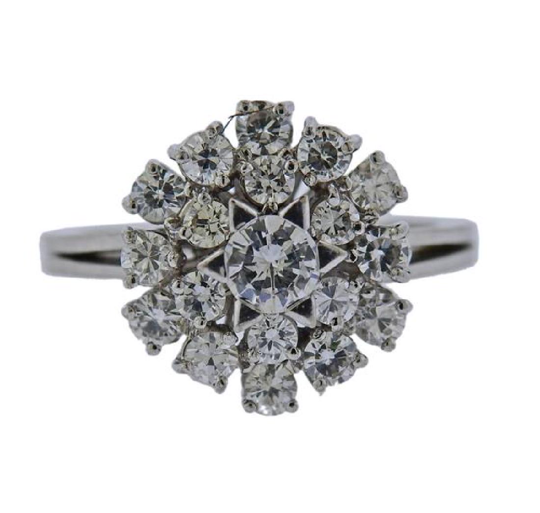 18k Gold Diamond Cluster Ring (1 of 3)