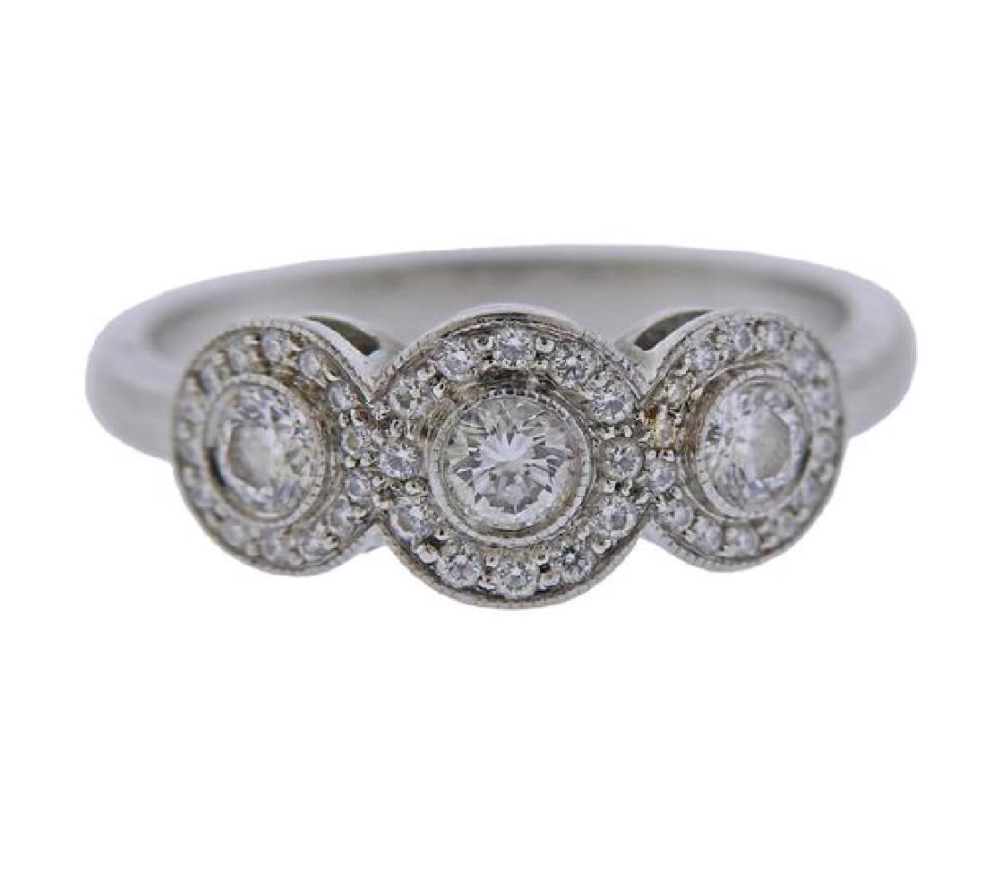 Tiffany & Co Circlet Platinum Diamond Ring (1 of 4)