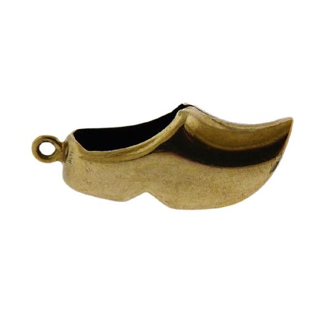 10K Gold Dutch Clog Charm Pendant (1 of 3)