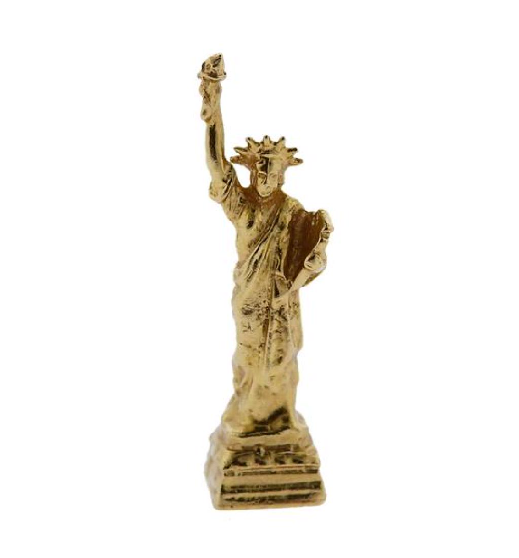14K Gold Statue of Liberty Charm Pendant (1 of 3)