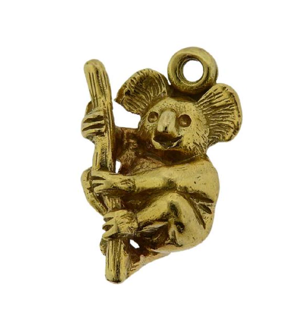 18K Gold Koala Bear Charm Pendant (1 of 3)