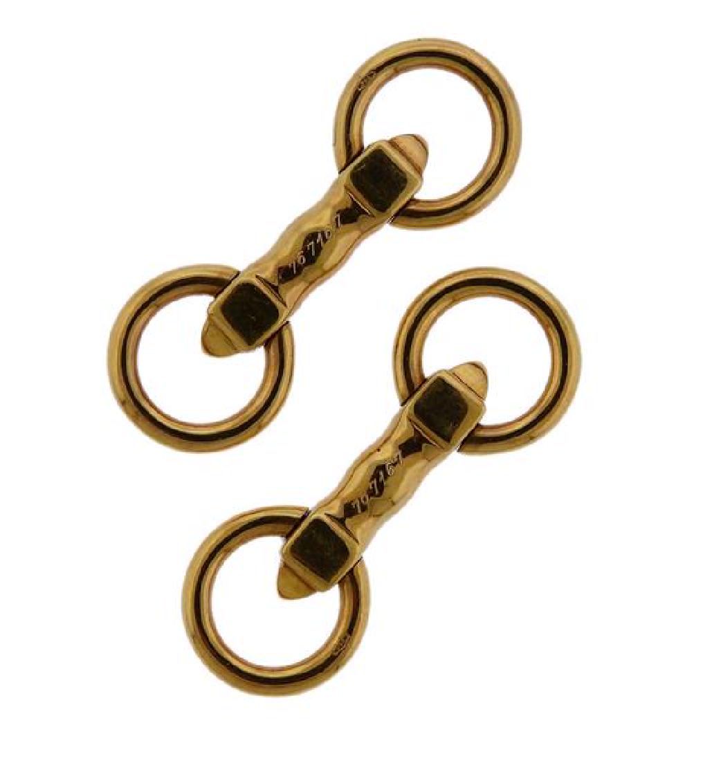 Mid Century Cartier 18k Gold Cufflinks (1 of 4)