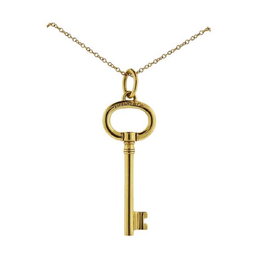 Tiffany & Co 18k Gold Key Pendant Necklace (1 of 3)