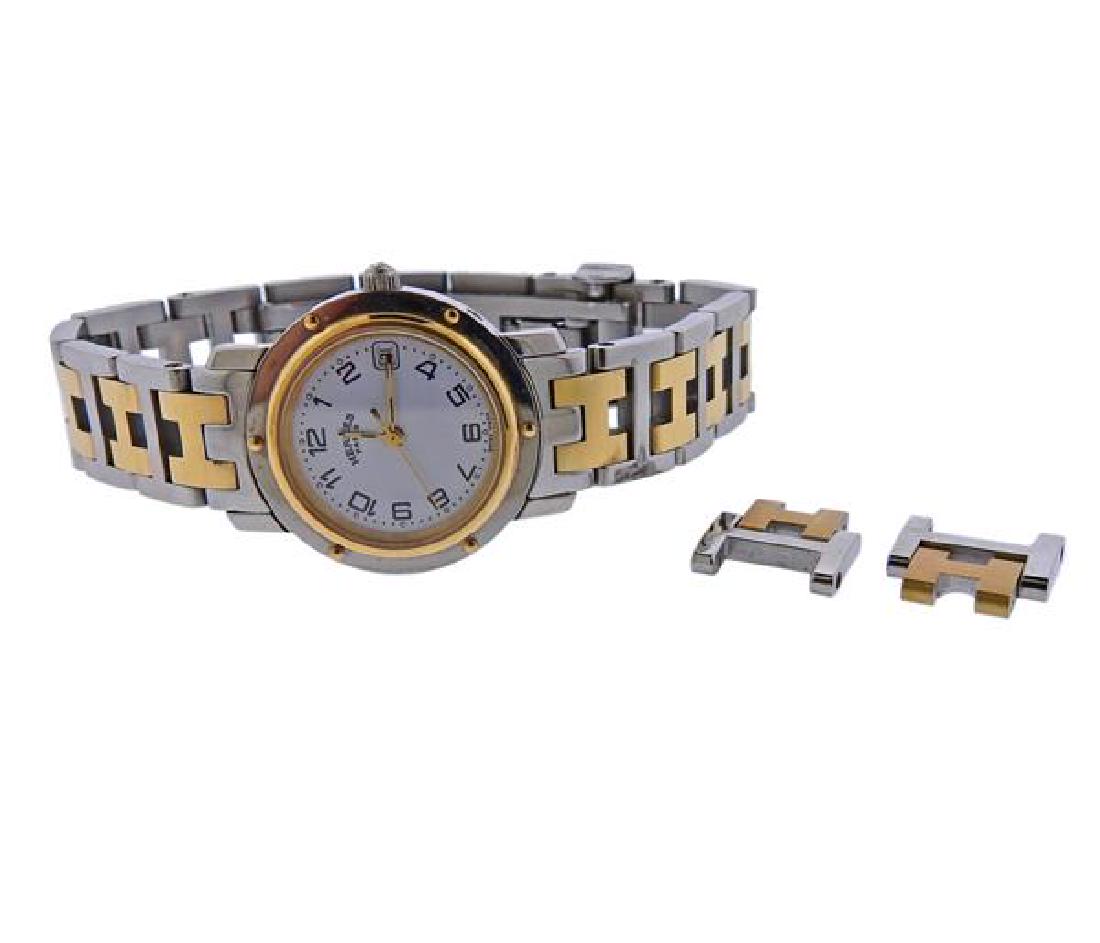 Hermes Clipper Two Tone Watch  CL4.220 (1 of 4)