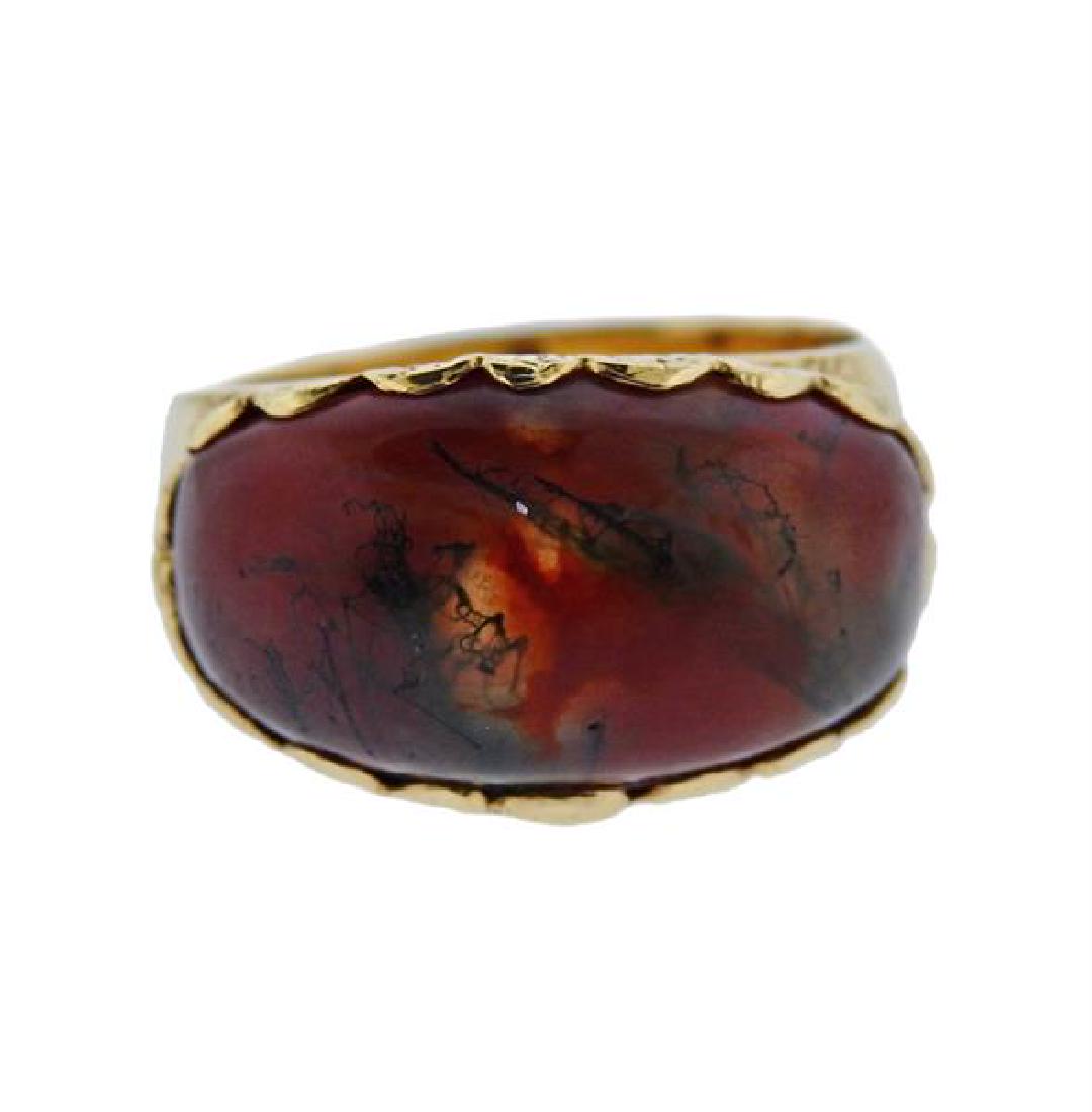 14K Gold Agate Ring (1 of 3)