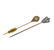 Art Deco 14K Gold Platinum Diamond Stick Pin Lot of 2