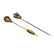 Art Deco 14K Gold Platinum Diamond Stick Pin Lot of 2 - 3