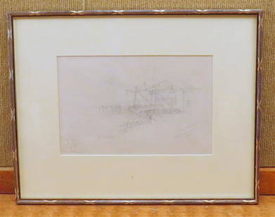 James David Smillie  Etching on Paper: James David Smillie (1833 â€“ 1909) pencil etching on paper,framed and glassed. Measurements - 7 1/4&quot; x 11&quot;, with frame - 14&quot; x 17 1/2&quot;. Signed - lower left.