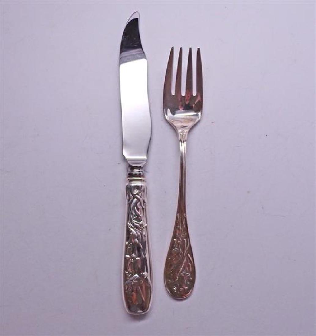 Tiffany & Co Audubon Sterling Salad Fork Knife Set (1 of 3)
