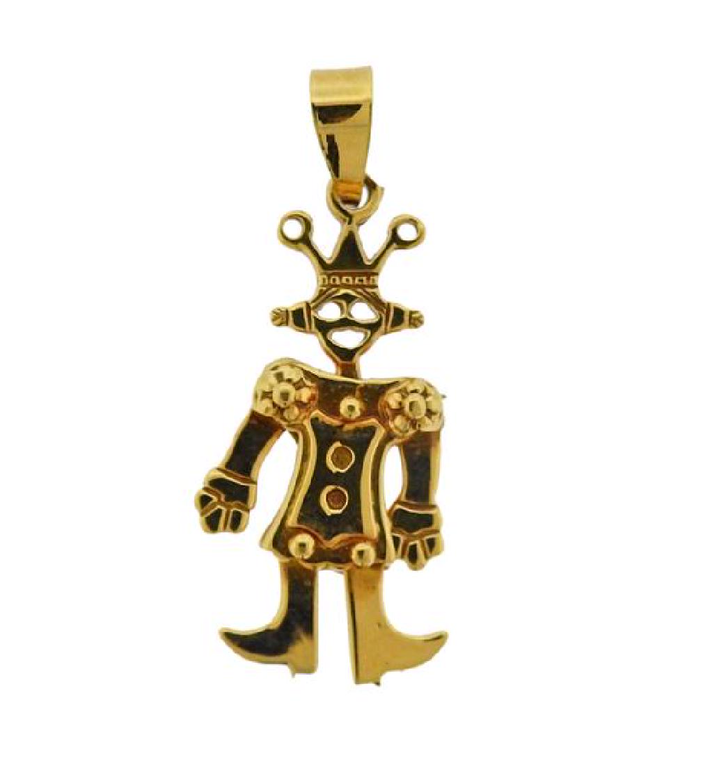 18K Gold Girl Charm Pendant (1 of 4)