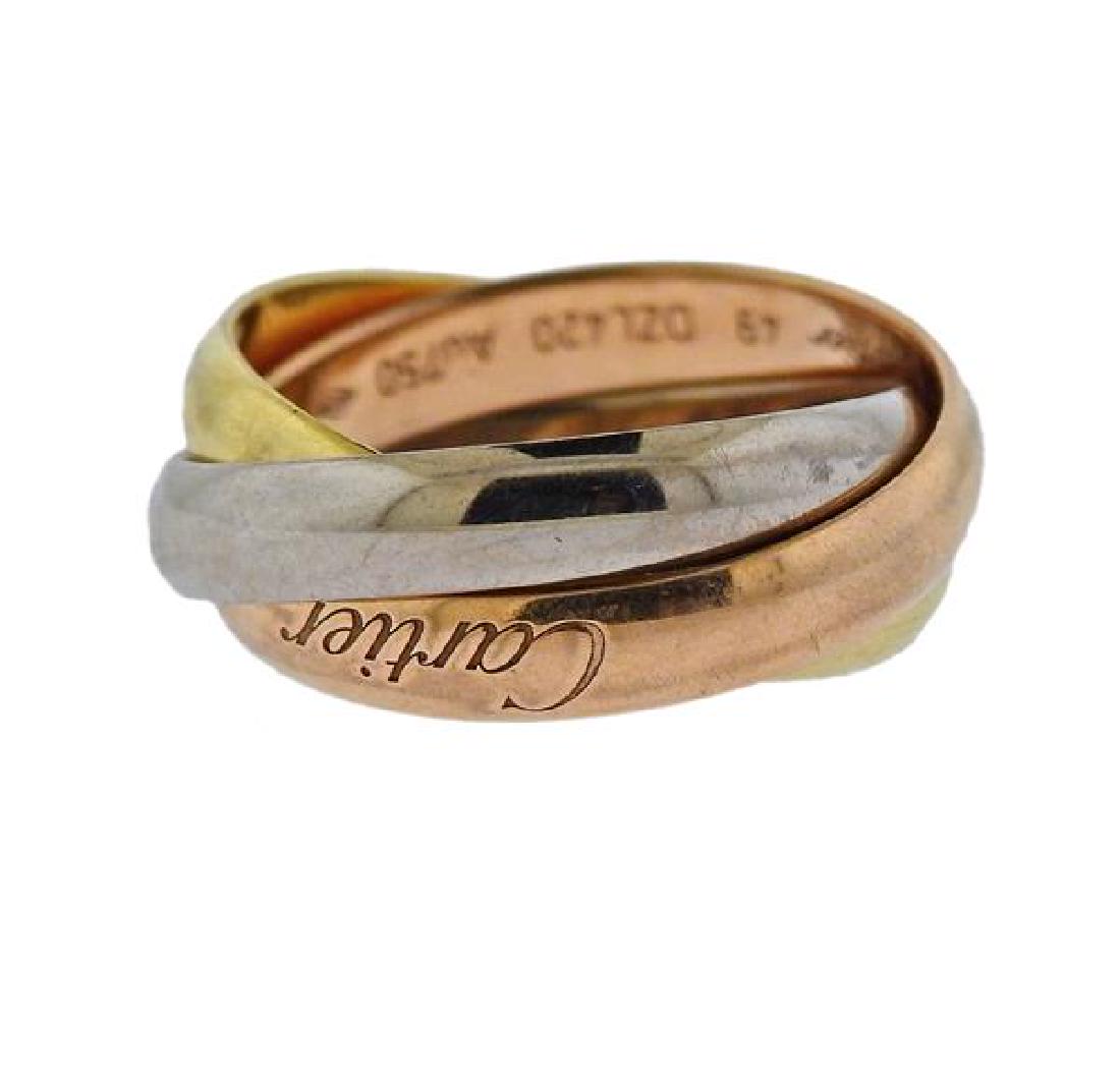 Cartier Trinity 18K Tri Color Gold Ring (1 of 2)