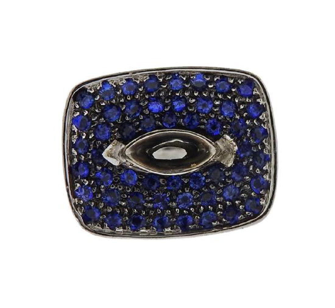 18k Gold Sapphire Ring Setting (1 of 3)