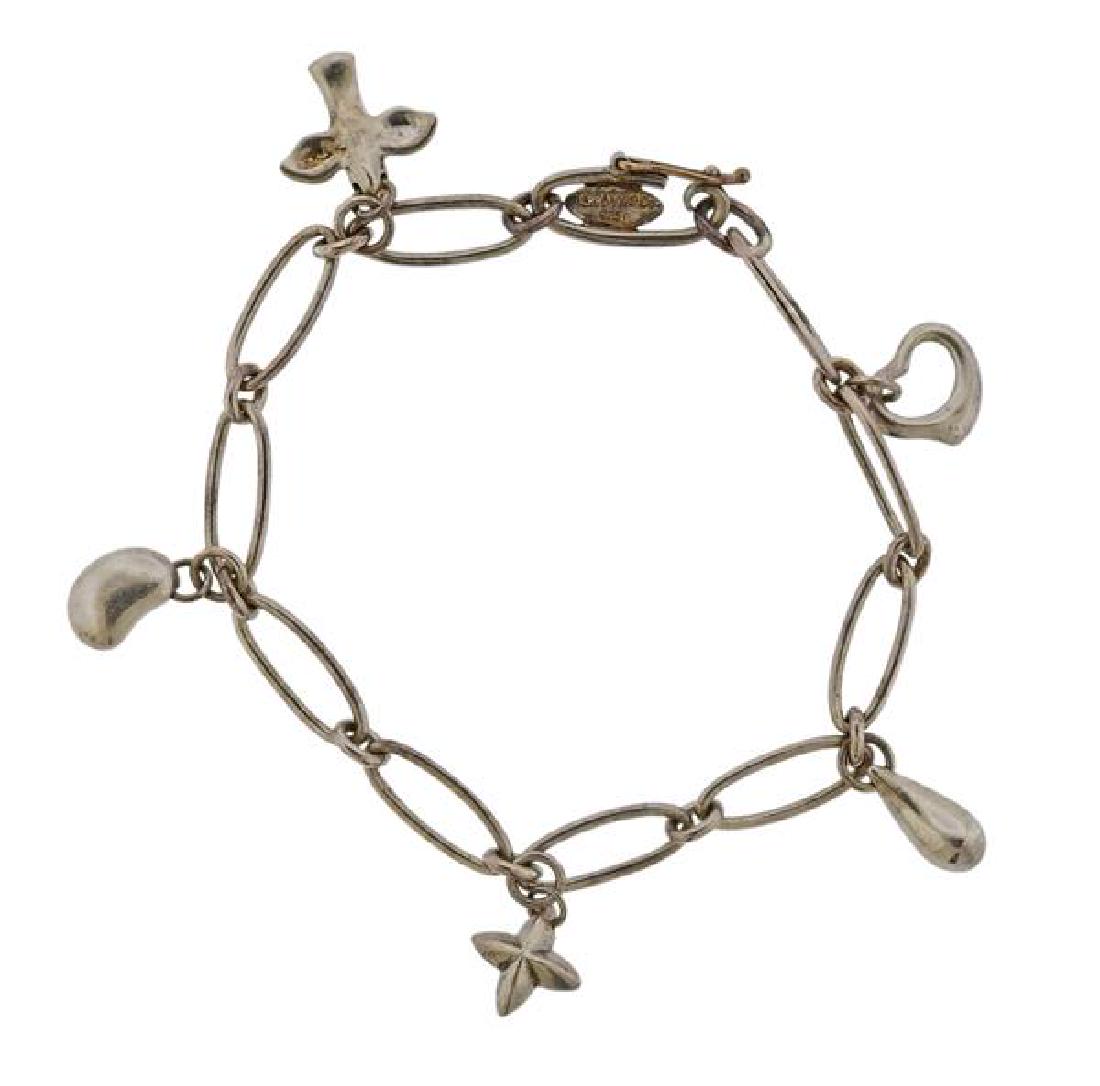 Tiffany & Co Peretti Charm Silver Bracelet (1 of 2)