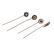 Antique 14k Gold Multi Gemstone Stick Pin Lot of 4