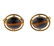 18k Gold Tiger's Eye Cufflinks
