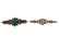Antique English 9k Gold Malachite Turquoise Pearl