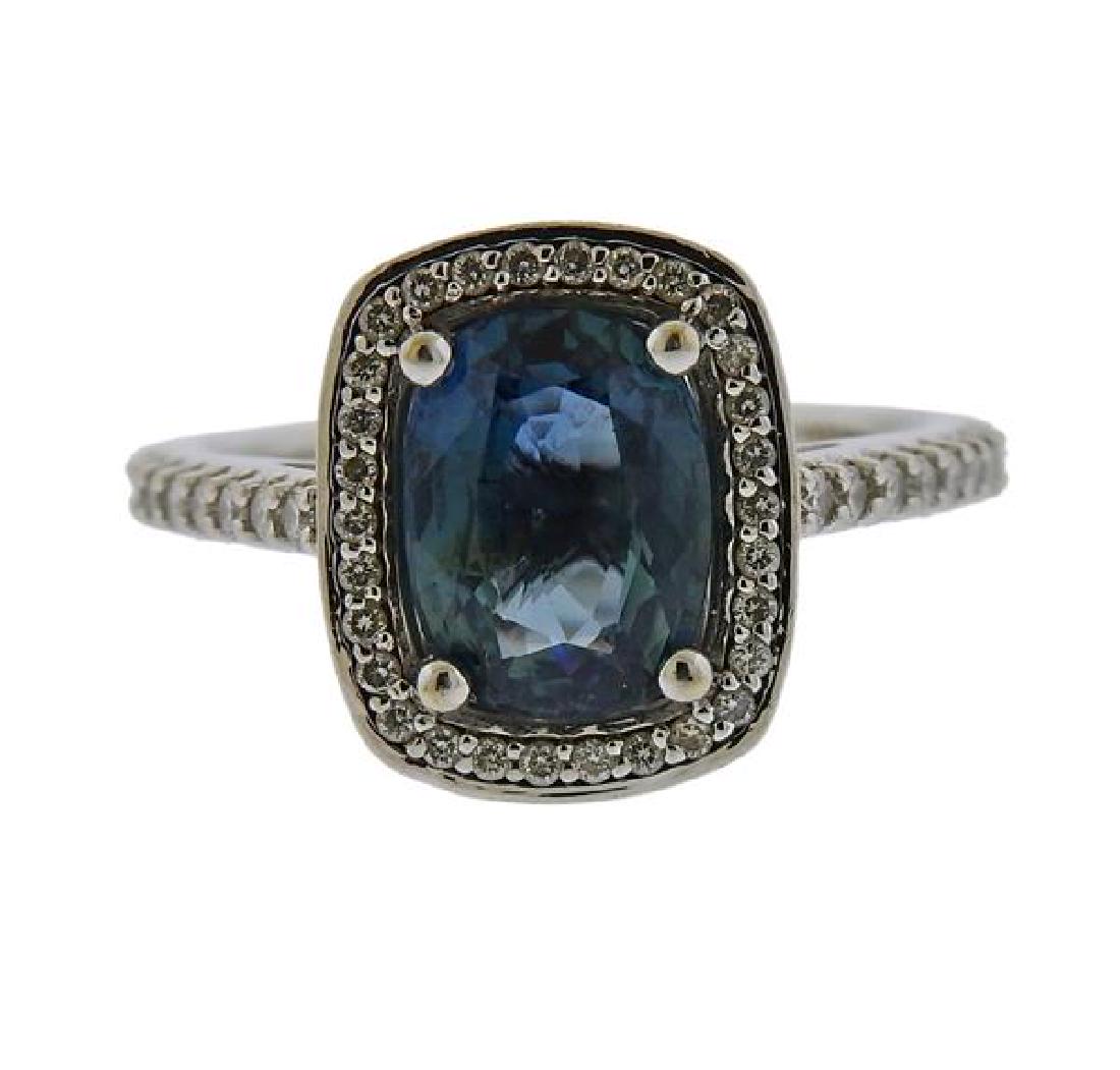 14k Gold Color Changing Sapphire Diamond Ring (1 of 3)