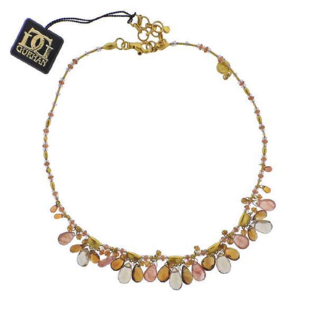 Gurhan 24K Gold Confetti Multi Gemstone Necklace (1 of 3)