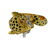 18K Gold Diamond Ruby Enamel Leopard Ring - 3