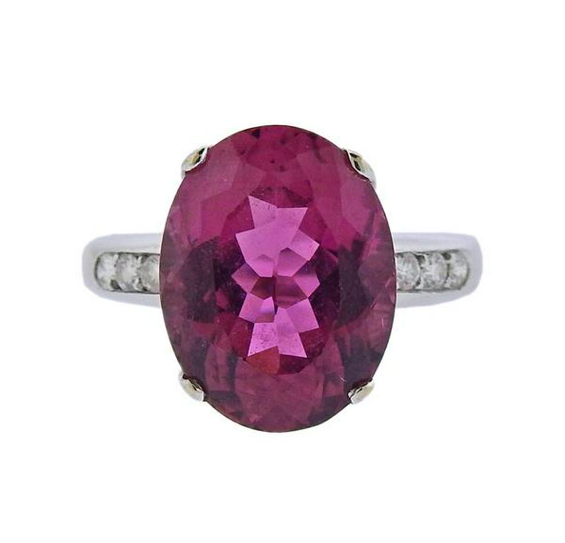 H. Stern 18K Gold Diamond Tourmaline Ring (1 of 4)