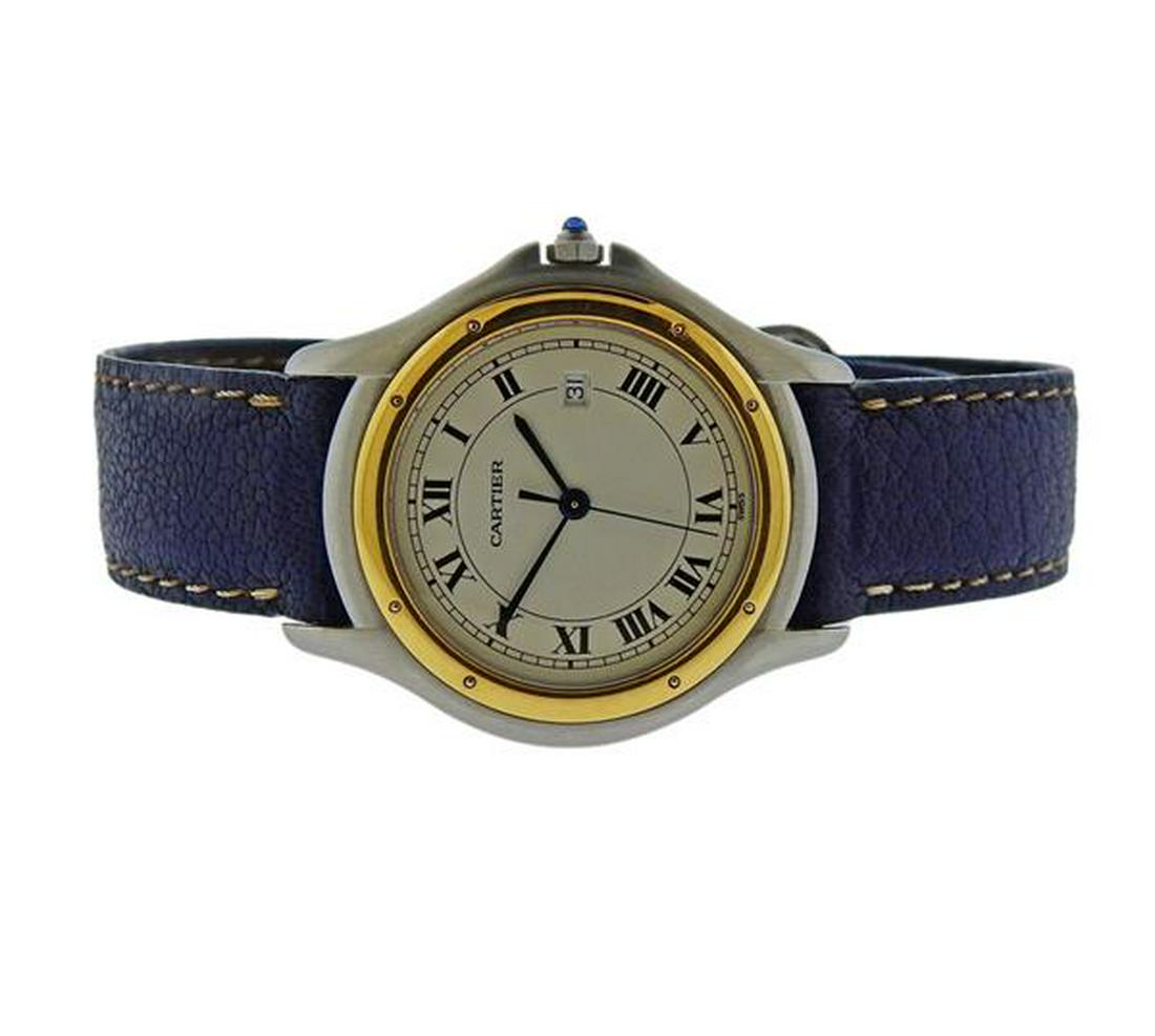 Cartier Cougar Stainless 18K Gold Quartz Watch (1 of 4)