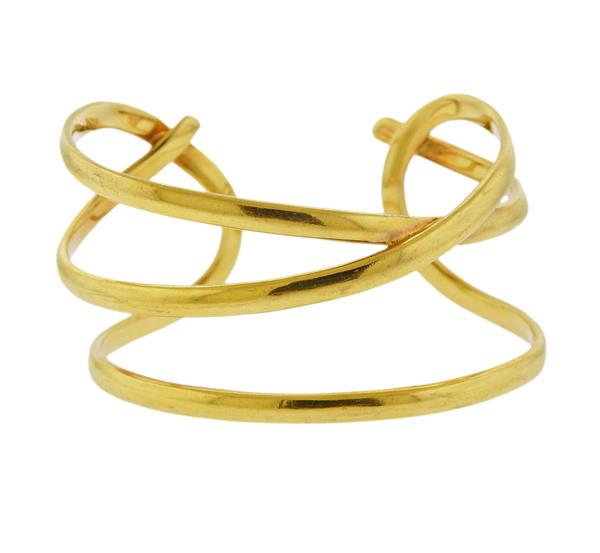 Tiffany & Co Angela Cummings 18K Gold Cuff Bracelet (1 of 4)