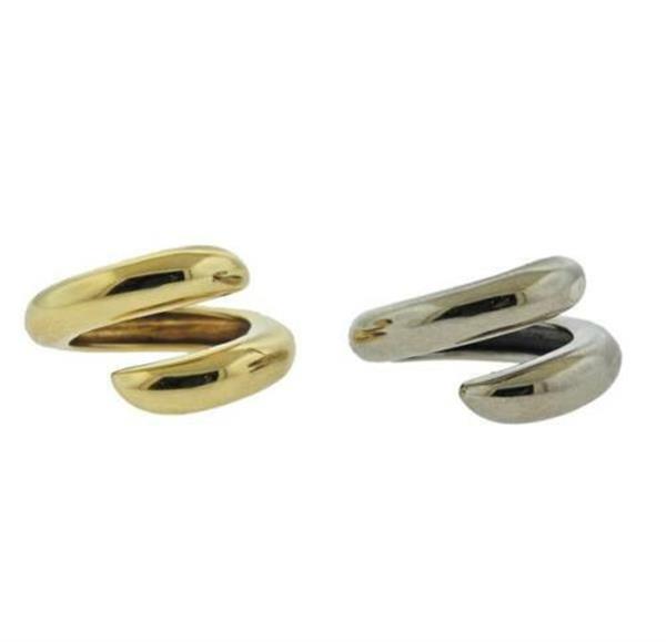 Chaumet Paris 18k Yellow White Gold Ring Set (1 of 4)