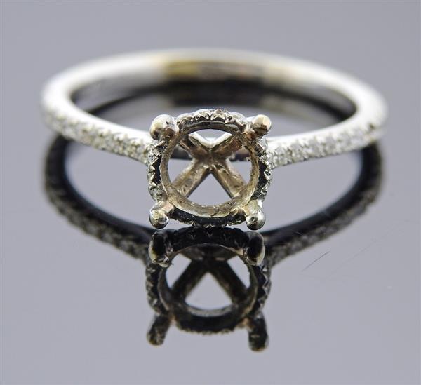 14K Gold Diamond Engagement Ring Mounting (1 of 3)