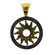 Bvlgari Bulgari 18K Gold Steel Tondo Sun Pendant - 3