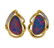 18K Gold Diamond Opal Earrings