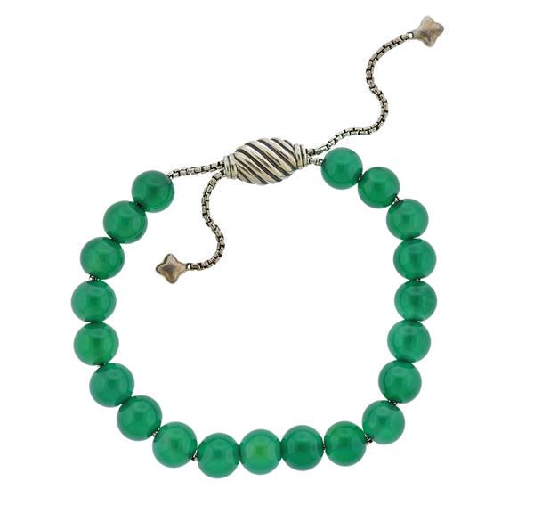 David Yurman Sterling Chrysoprase Spiritual Bead (1 of 4)