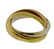 Cartier Trinity 18k Tri Color Gold Rolling Band Ring - 2