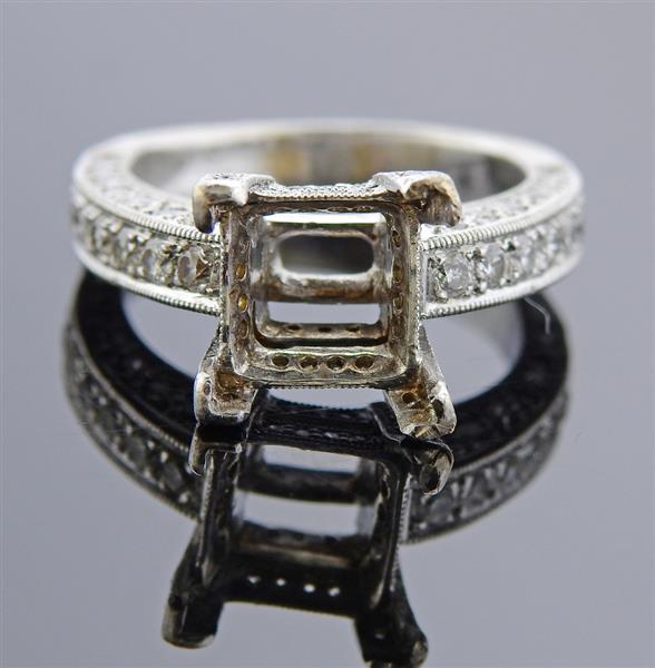 18k Gold Diamond Ring Mounting (1 of 3)