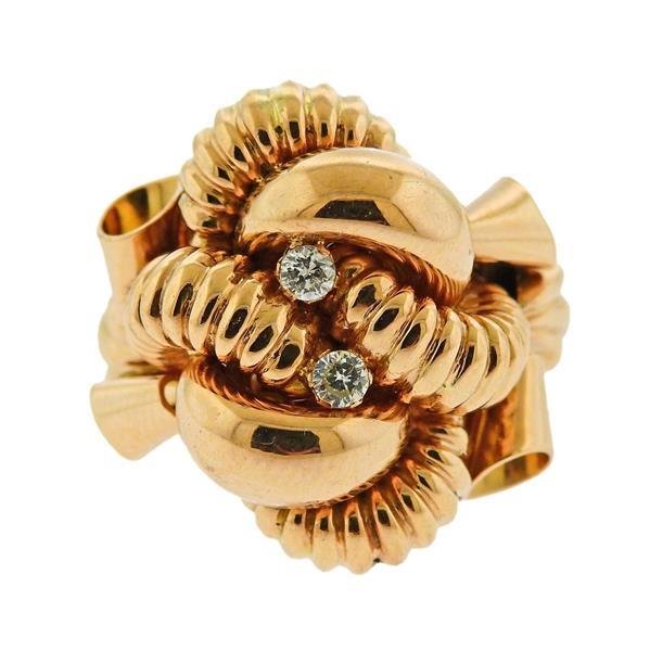 Retro 18k Gold Diamond Ring (1 of 5)