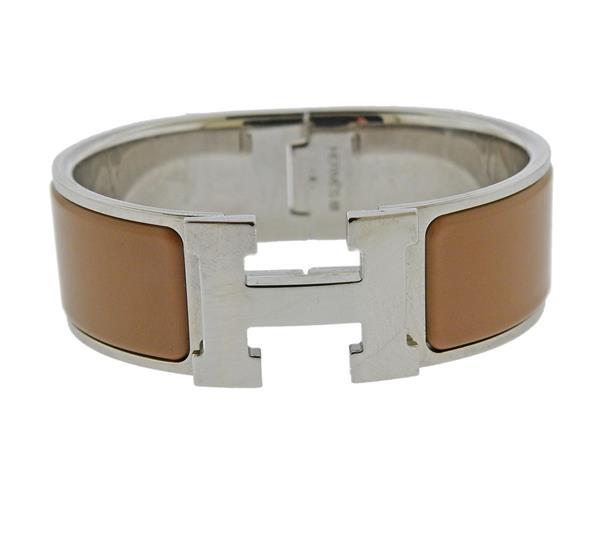 Hermes Clic Clac H Steel Enamel  Bracelet (1 of 4)