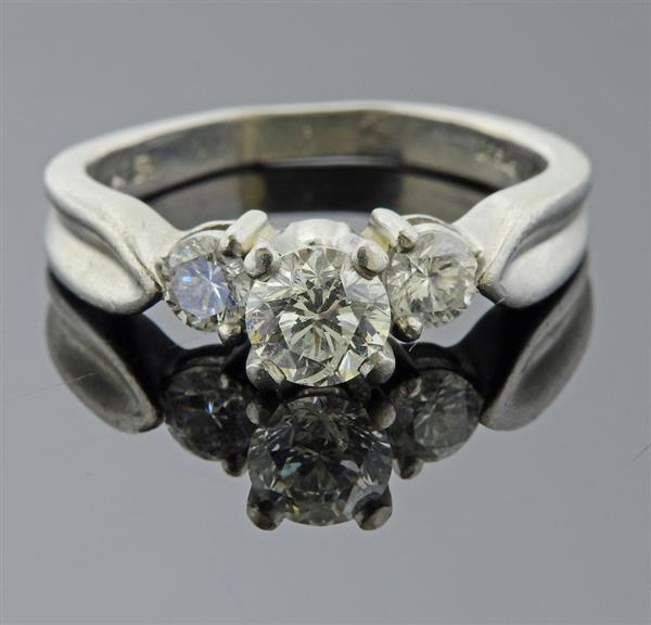 Platinum Diamond Engagement Ring (1 of 3)