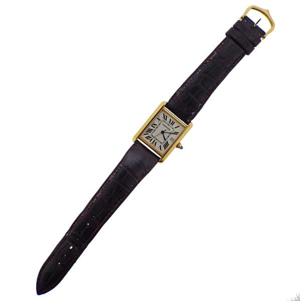 Cartier Tank 18k Gold Quartz Watch 2441 (1 of 4)