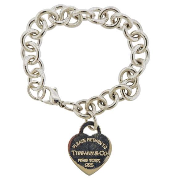 Tiffany & Co Return to Silver Heart Tag Bracelet (1 of 2)
