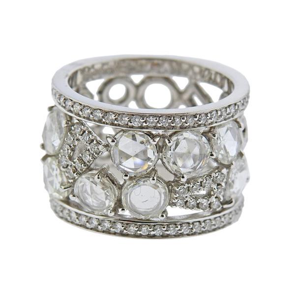 Schroeder 18k Gold 3.14ctw Diamond Wide Band Ring (1 of 4)