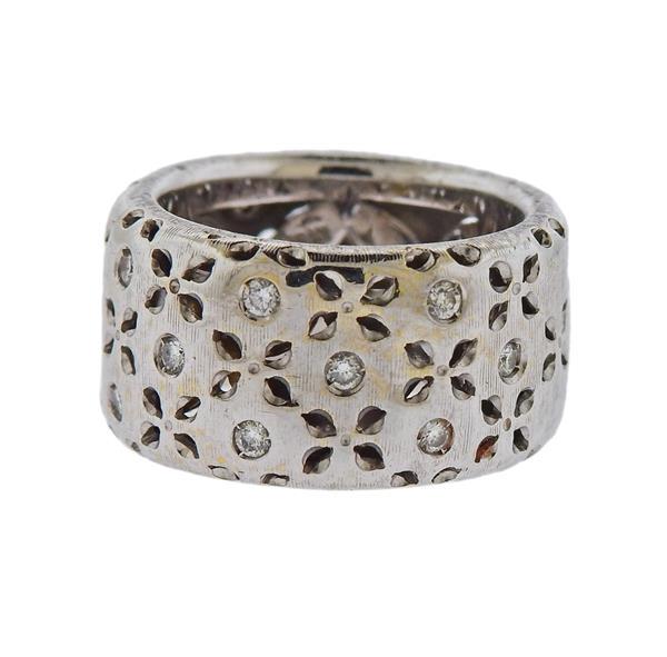 Roberto Coin 18K Gold Diamond Band Ring (1 of 4)