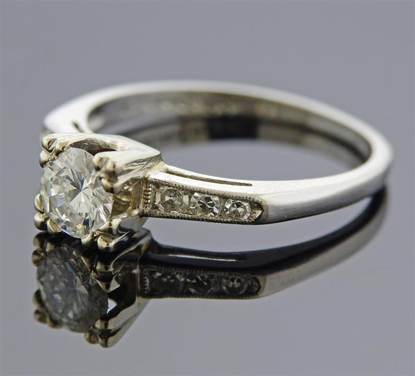 1950s Platinum Diamond Engagement Ring (1 of 3)