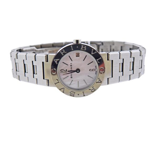 Bvlgari Bulgari Stainless Steel Mother of Pearl Watch (1 of 4)