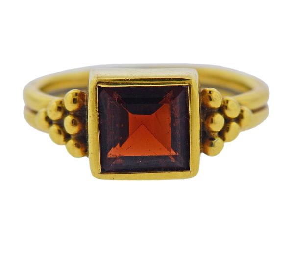 Temple St. Clair 18K Gold Garnet Ring (1 of 3)