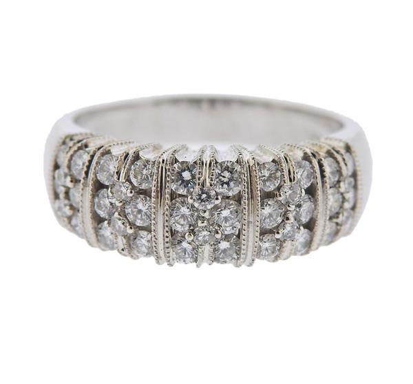 14K Gold Diamond Half Band Ring (1 of 3)